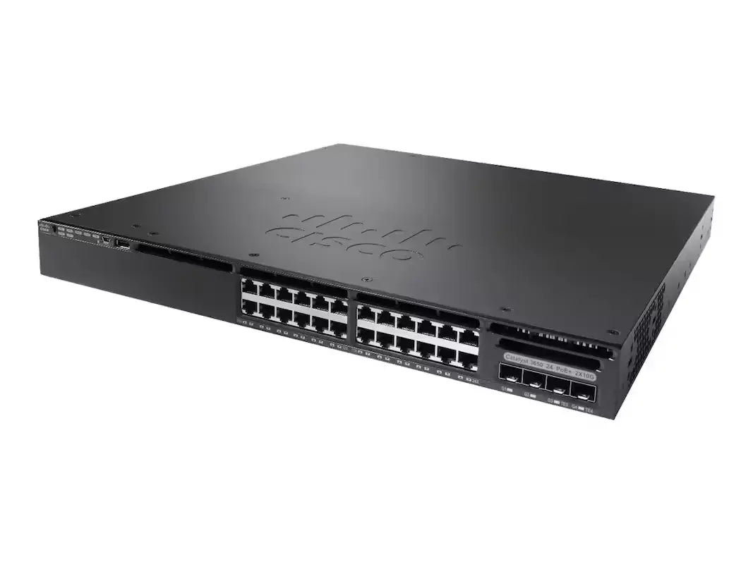 Cisco WS-C3650-24PDM-L Catalyst 3650 24-Port PoE+ 2x 10G SFP+ 2x 1G SFP 390W LAN Base Switch - | NEW Main image