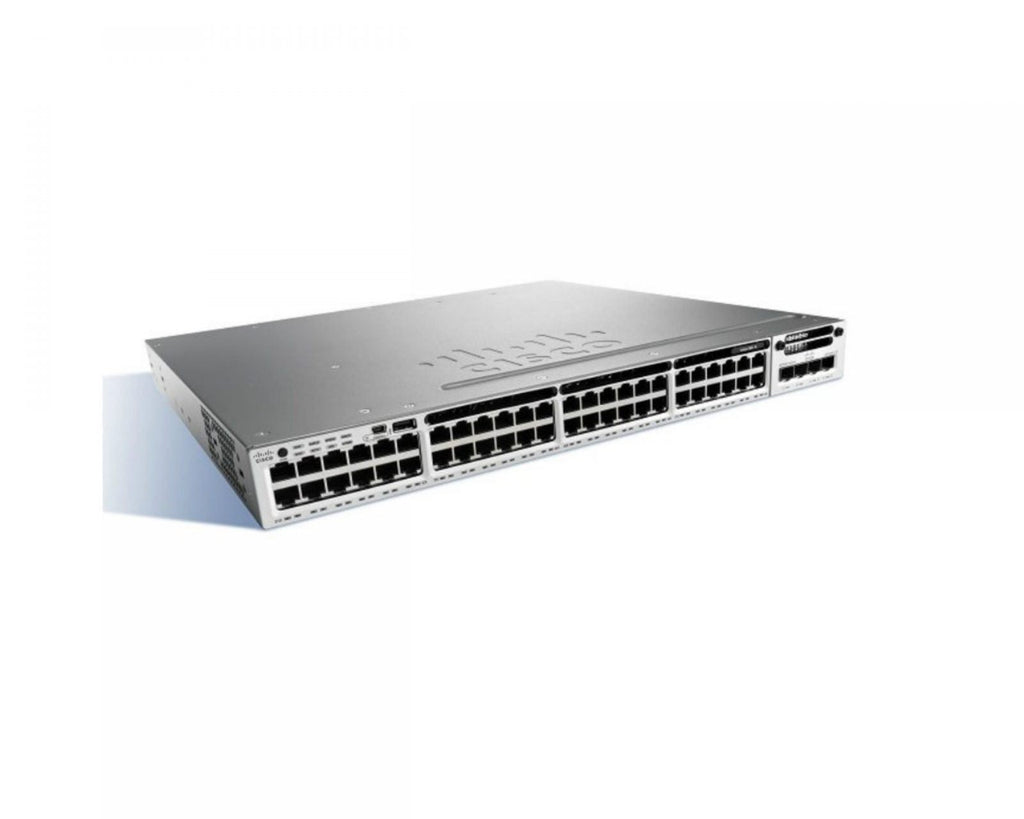 Cisco WS-C3850-48P-S Catalyst 3850 48端口千兆以太网PoE+ 435W可堆叠IP基础管理型交换机 <tc>交换机</tc> - | 新