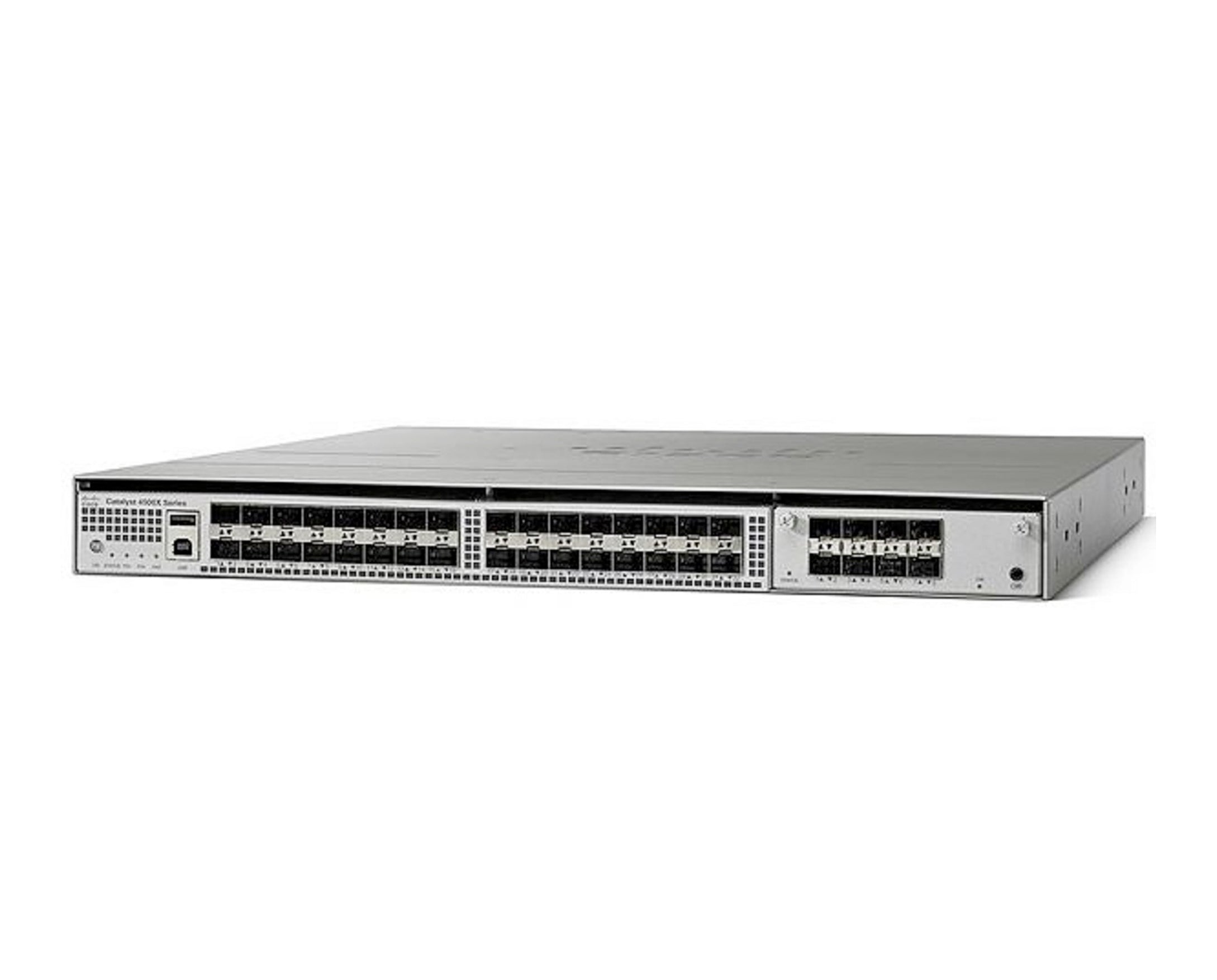 WS-C4500X-F-32SFP+ Catalyst 4500-X 32 Port 10GE IP Base, Back-to-Front Cooling, \*Includes\* C4KX-NM-8SFP+ and DUAL AC PSU - | NEW Main image