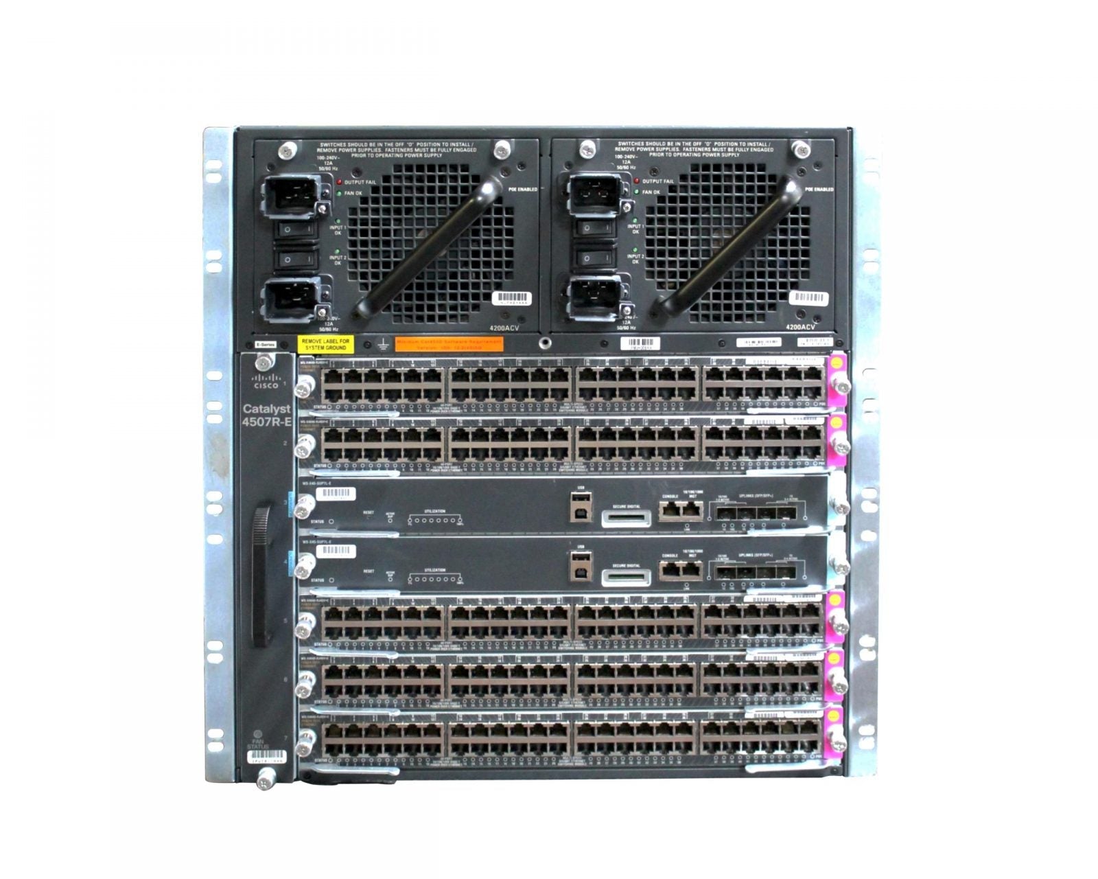 CISCO WS-C4507R+E 7-SLOT CATALYST 4500 SERIE CHASSIS WS-X4597+E LÜFTERMODUL - | NEU