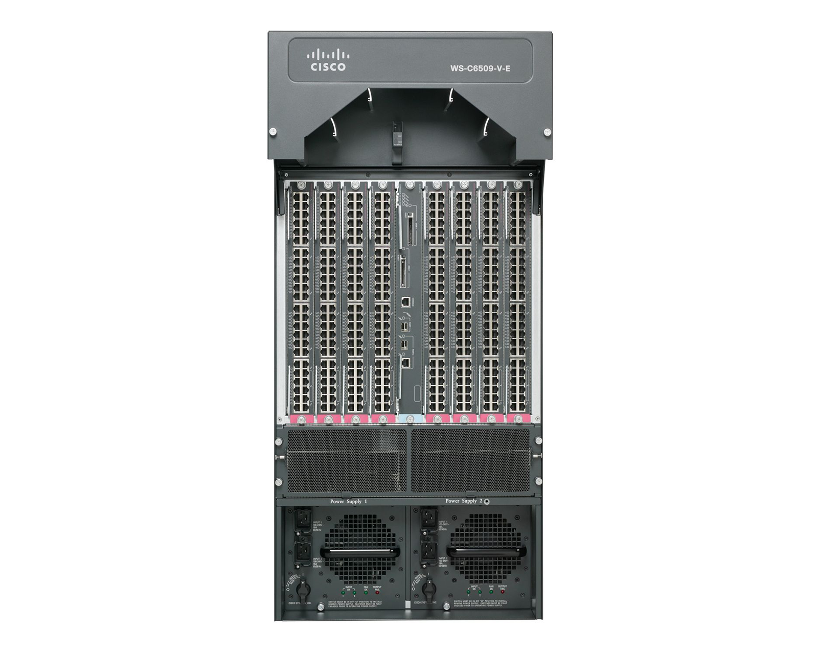 WS-C6509-V-E Catalyst 6500 Enhanced 9-slot Chassis (Vertical), No PS, Fan - | NEW Main image