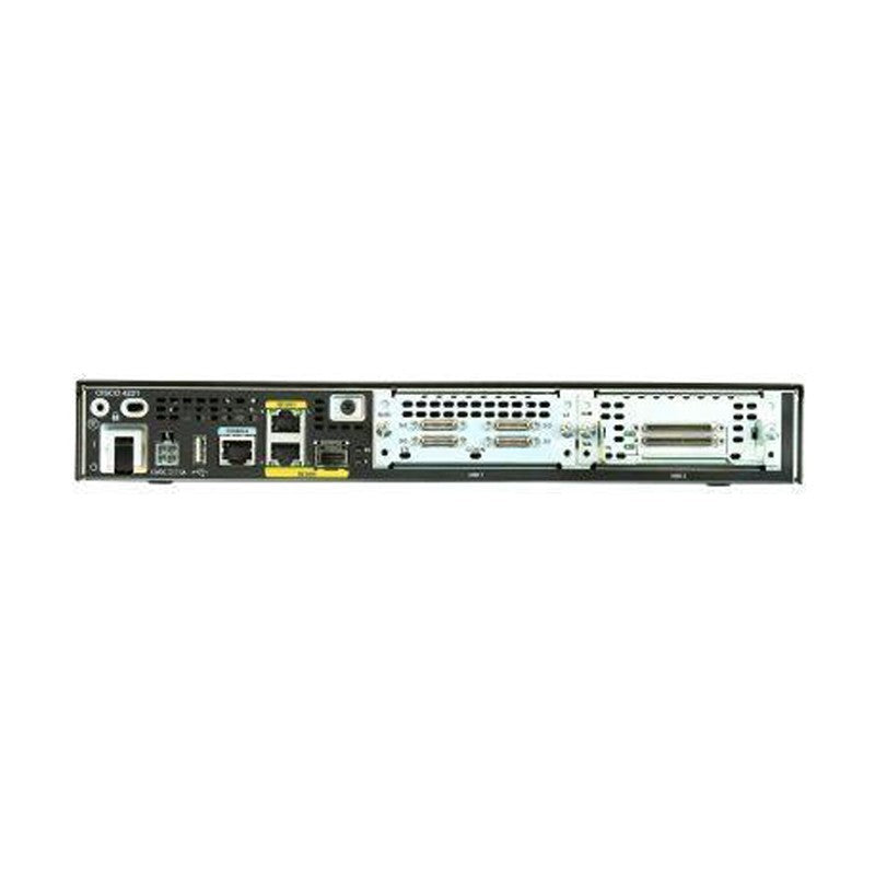 Cisco ISR4221/K9 35Mbps-75Mbps 系统吞吐量、2 个 WAN/LAN 端口、1 个 SFP 端口、多核 CPU、2 个 NIM - |新的