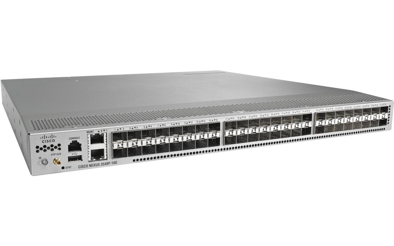 CISCO N3K-C3548P-10G NEXUS 48-PORT SFP+ N3K LAYER3 SWITCH FRONT-TO-BACK AIRFLOW | USED