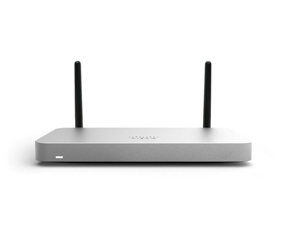 Cisco Meraki MX67W-HW クラウド管理型ワイヤレス 802.11ac Wave 2 ファイアウォール セキュリティ アプライアンス - |新しい