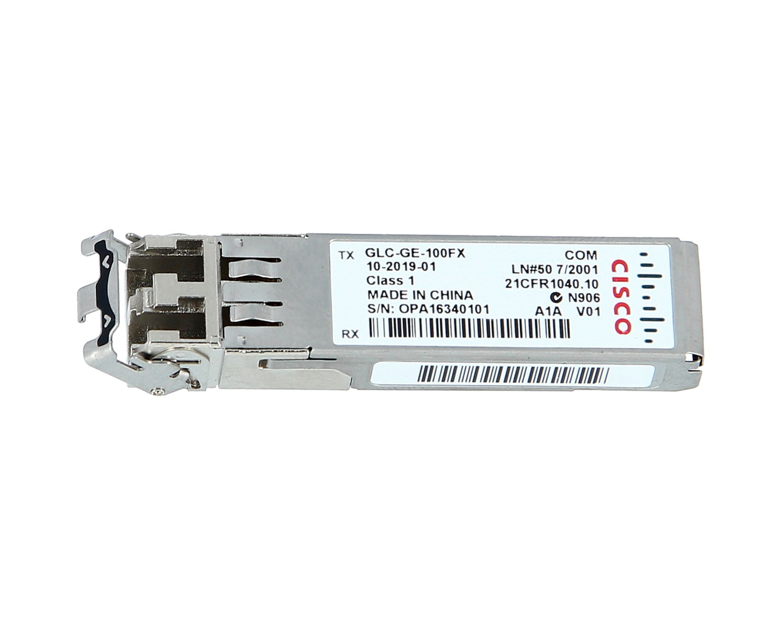 Cisco GLC-GE-100FX 100BASE-FX SFP GE SFP ポート用 - |新しい