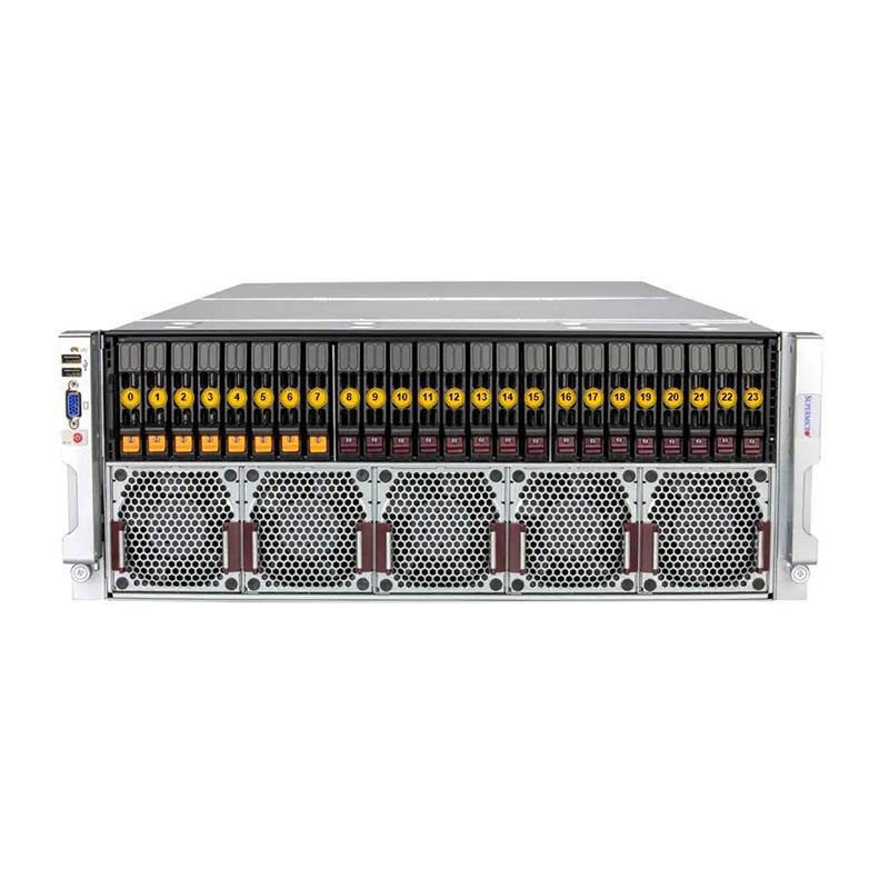 Supermicro AS-4145GH-TNMR 4U GPU A+ ベアボーン、クアッド AMD Instinct MI300A 高速処理ユニット (APU) を搭載 |新しい
