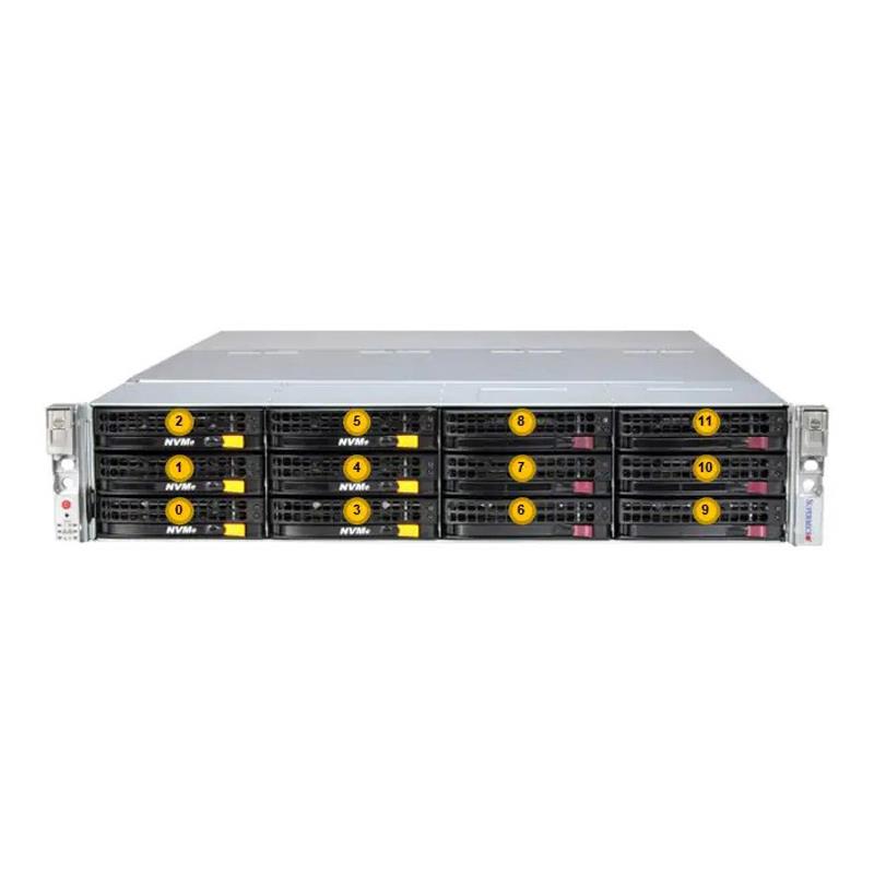 Supermicro SSG-621E-ACR16L 2U ストレージ ベアボーン デュアル Intel Xeon スケーラブル プロセッサ 第 5 世代および第 4 世代 |新しい