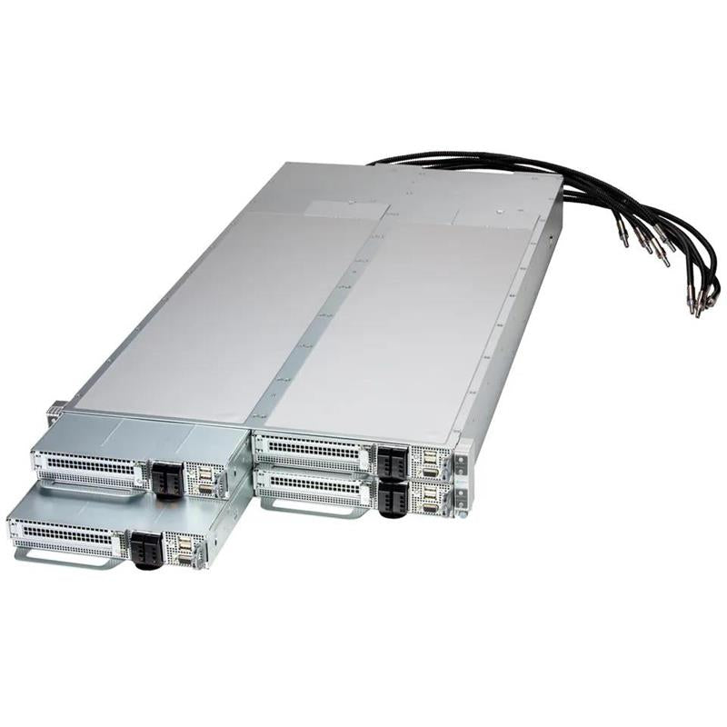 Supermicro SYS-222FT-HEA-LCC FlexTwin 2U Barebone Quatre nœuds enfichables à chaud Deux processeurs Intel Xeon série 6900 avec cœurs P | NOUVEAU