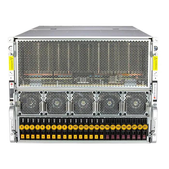 Supermicro AS-8125GS-TNMR2 GPU 8U 准系统双 AMD EPYC 9004 系列处理器 |新的 主图