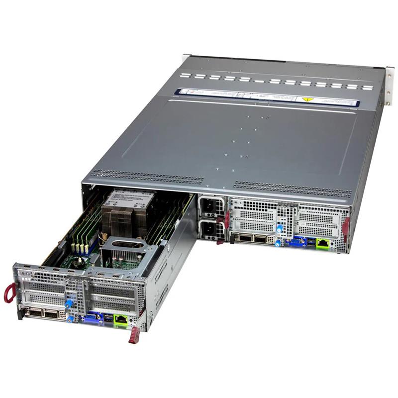 Supermicro SYS-222BT-DNR BigTwin 2U Barebone Hai nút có thể cắm nóng Bộ xử lý kép Intel Xeon 6 6700 Series có lõi E | MỚI