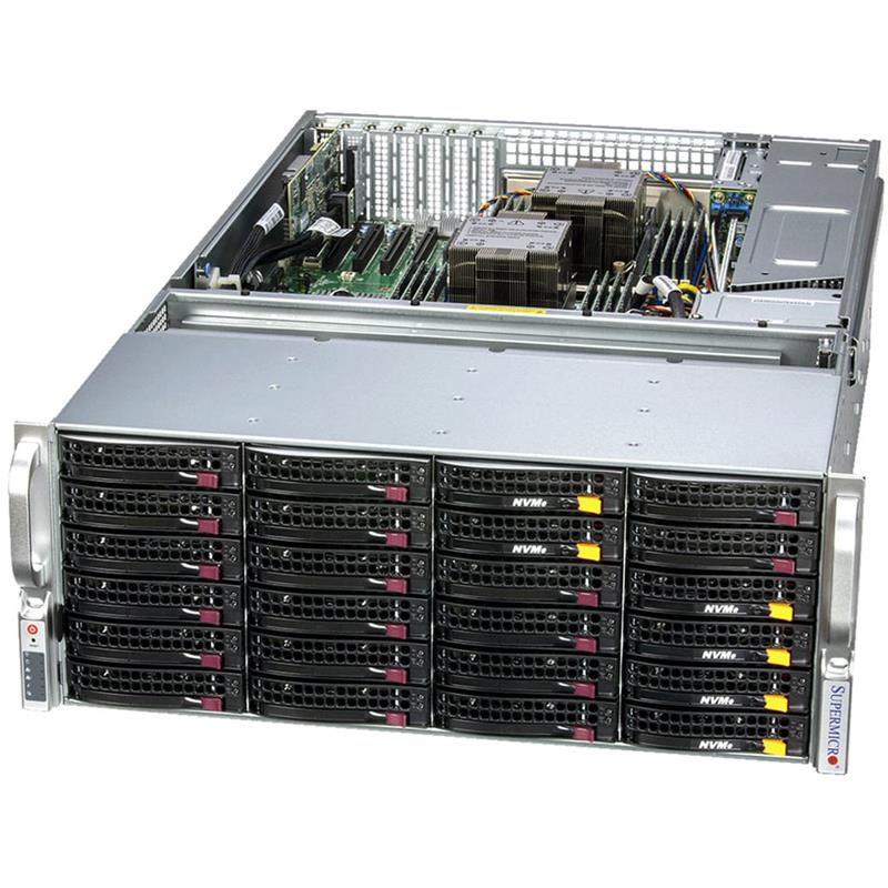 Supermicro SSG-641E-E1CR36H ストレージ 4U ベアボーン デュアル インテル Xeon スケーラブル プロセッサー 第 4 世代および第 5 世代 |新しい