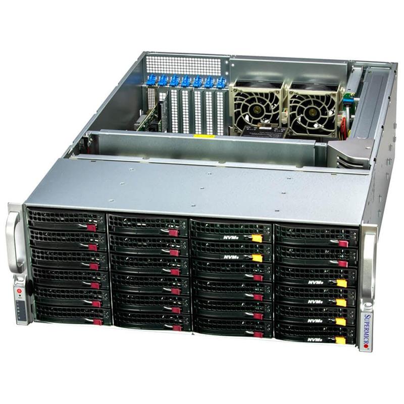 Supermicro SSG-641E-E1CR24L ストレージ 4U ベアボーン デュアル インテル Xeon スケーラブル プロセッサー 第 5 世代および第 4 世代 |新しい