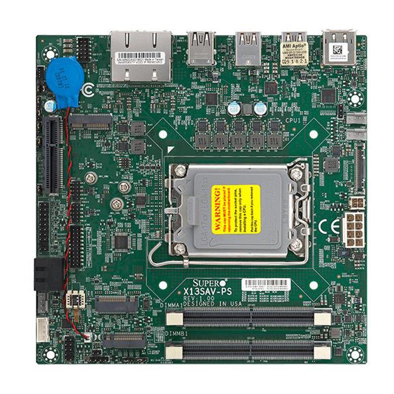 Supermicro SYS-E302-13AD IoT 无风扇单 Intel Core i3/Core i5/Core i7 UL/HL 第 12 代或 Celeron L 处理器 |新的