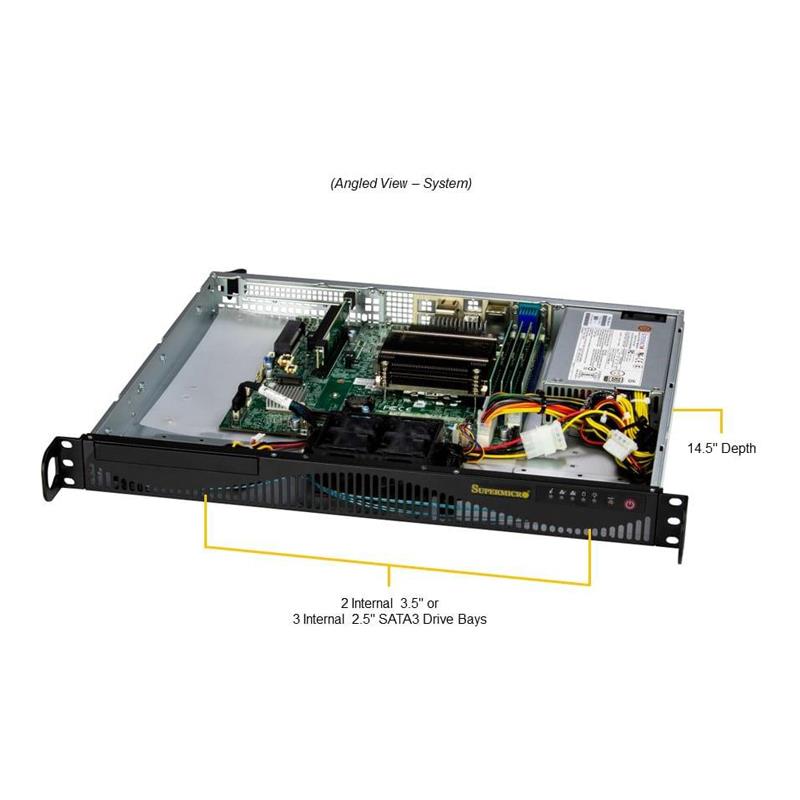 Supermicro SYS-511R-ML UP Mini-1U 准系统单英特尔至强 E-2400 系列处理器 |新的