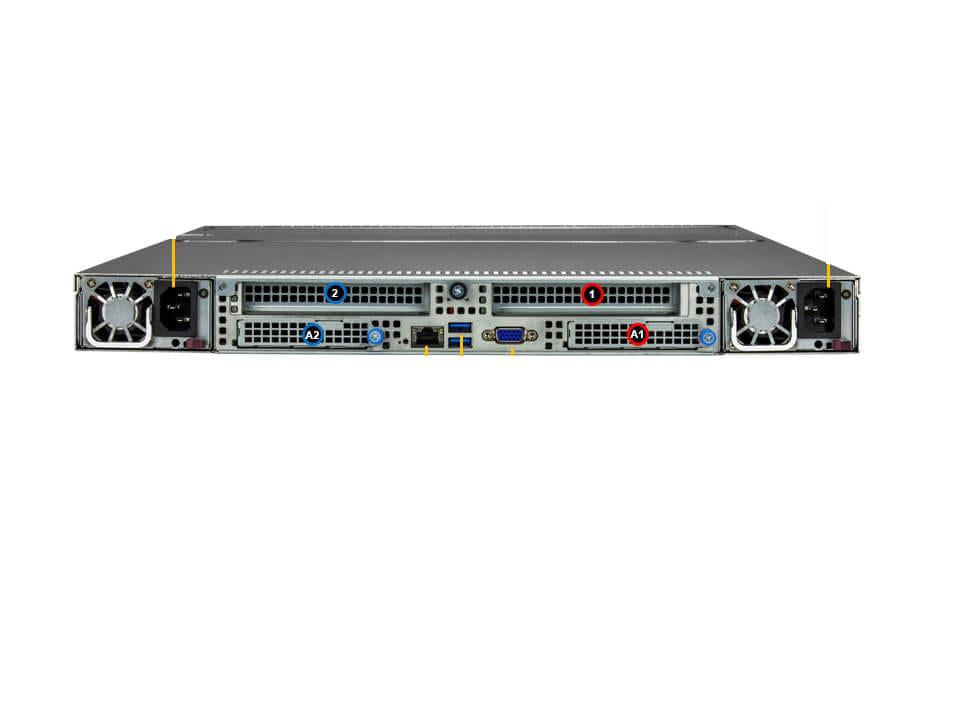 Supermicro SSG-121E-NE316R オール フラッシュ ストレージ 1U ベアボーン デュアル Intel Xeon スケーラブル プロセッサ 第 5/4 世代 |新しい