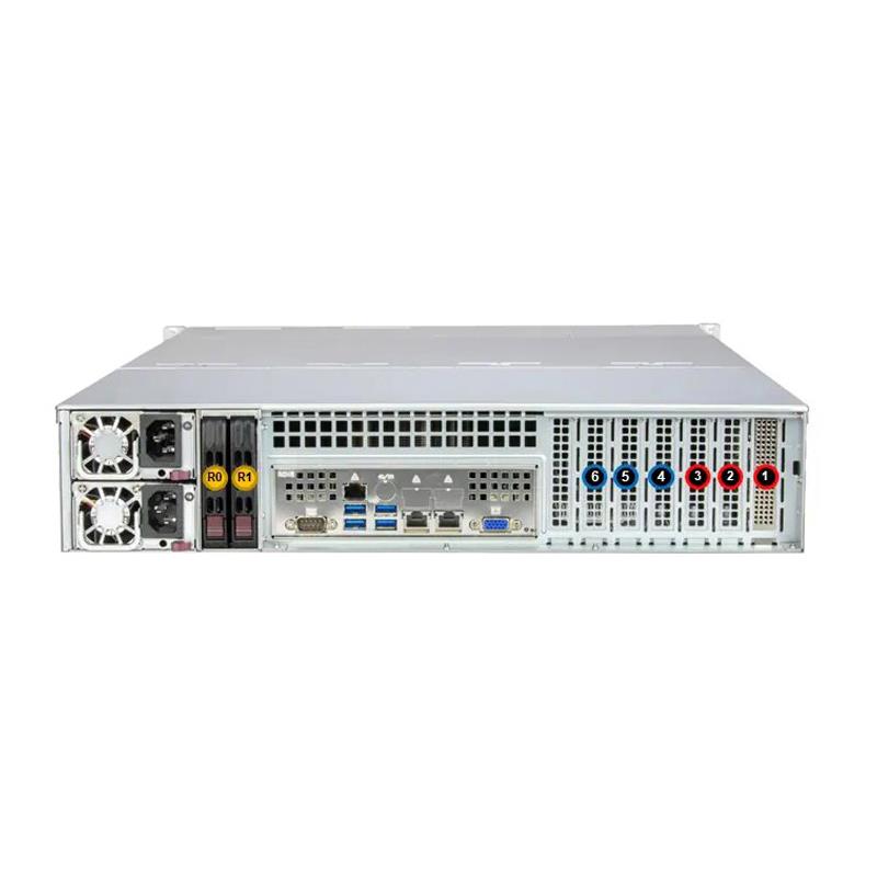 Supermicro SSG-621E-ACR16H 2U Bộ lưu trữ tối ưu hóa dành cho doanh nghiệp Barebone Bộ xử lý Intel Xeon có khả năng mở rộng kép thế hệ thứ 5 và thứ 4 | MỚI