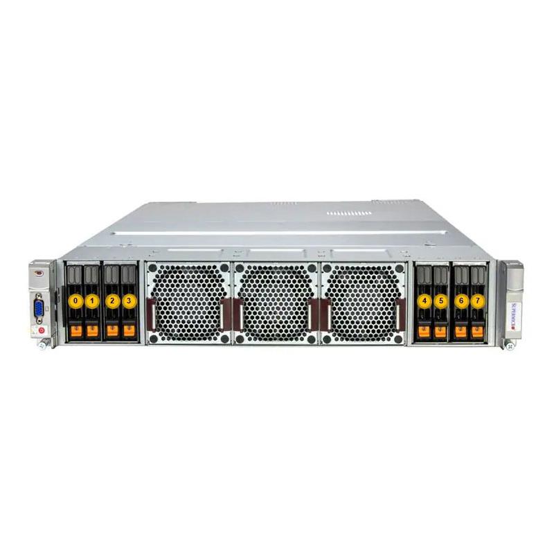 Supermicro SYS-242H-NR MP 2U Barebone mit vier Intel Xeon 6700 Prozessoren mit P-Kernen (4- oder 8-Sockel) | NEU