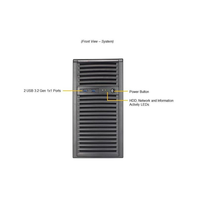 Supermicro AS-3015A-I メインストリーム A+ サーバー ミニタワー シングル AMD Ryzen 7000 シリーズ プロセッサー Zen4 世代 |新しい