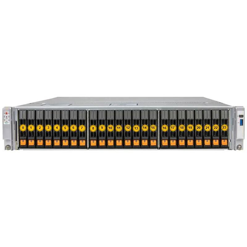 Supermicro SYS-222C-TN CloudDC 2U 베어본 듀얼 Intel Xeon 6700/6500 시리즈 프로세서(P-코어 포함) 또는 6700 시리즈 프로세서(E-코어 포함) | 새로운