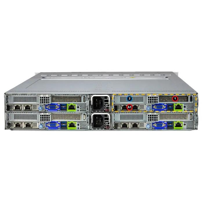 Supermicro SYS-222BT-HNC9R BigTwin 2U Barebone Bốn nút có thể cắm nóng Bộ xử lý kép Intel Xeon 6700 Series có lõi E | MỚI