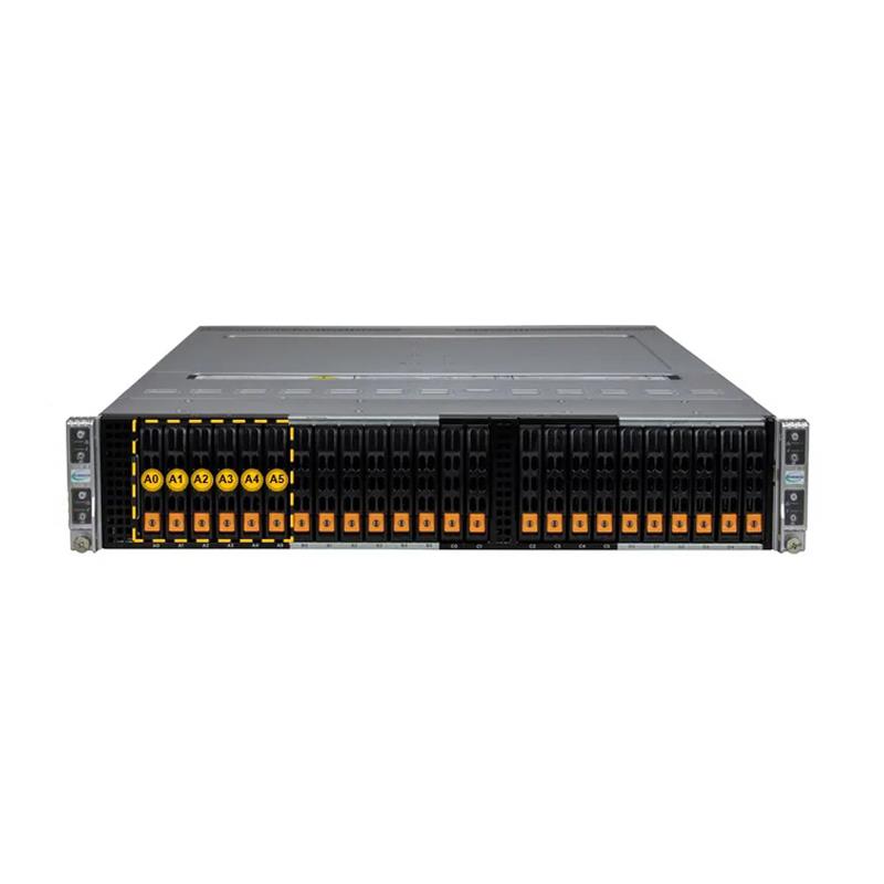 Supermicro SYS-222BT-HNC8R BigTwin 2U Barebone Bốn nút có thể cắm nóng Bộ xử lý kép Intel Xeon 6700 Series có lõi E | MỚI