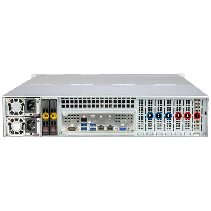 Supermicro SSG-621E-ACR12L 2U ストレージ ベアボーン デュアル Intel Xeon スケーラブル プロセッサ 第 5 世代および第 4 世代 |新しい
