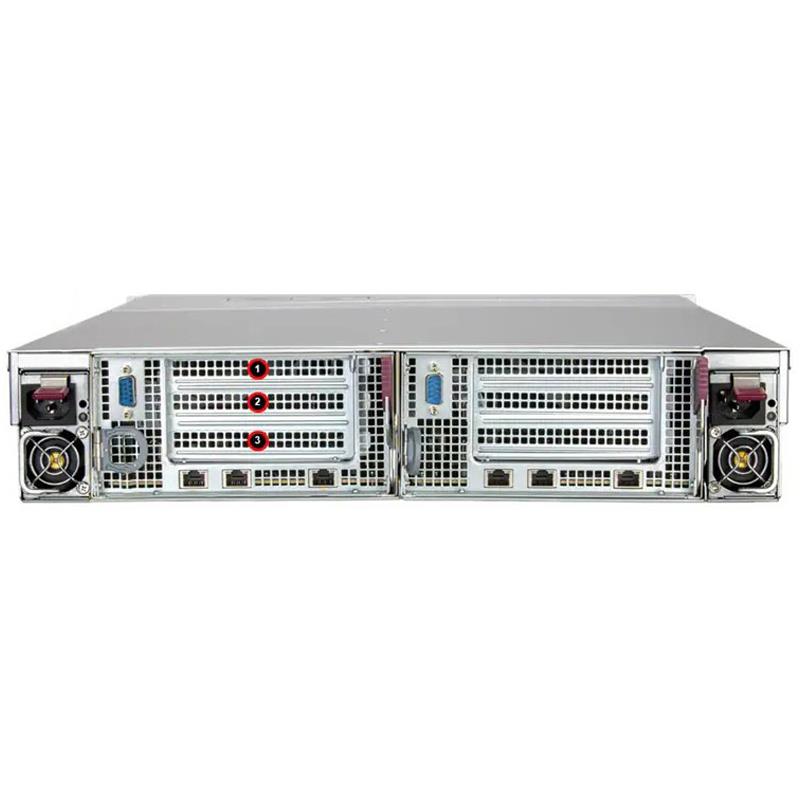 Supermicro SSG-229J-5BE36JBF 2U Rackmount With Two hot-pluggable Systems (Nodes) 2x 2000W Power Supplies | NEW
