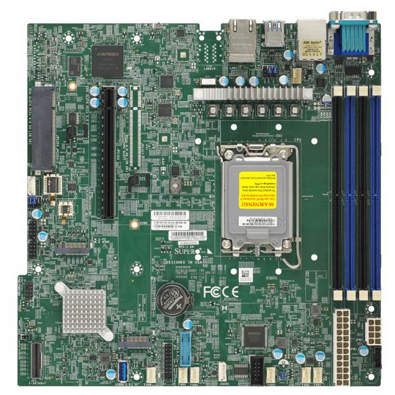 Supermicro SYS-511R-M UP 1U Barebone Single Socket Intel Xeon E-2400 Series Prozessoren und Pentium Prozessoren 12. Generation | NEU Sekundärbild