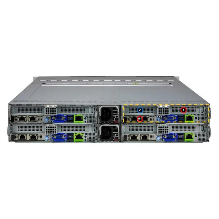 Supermicro SYS-222BT-HNC8R BigTwin 2U 準系統四個熱插拔節點雙 Intel Xeon 6700 系列處理器，附 E 核心 |新的 次要影像