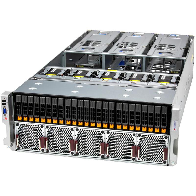 Supermicro SYS-442B-NR MP 4U Barebone mit vier Intel Xeon 6700 Prozessoren mit P-Kernen (4- oder 8-Sockel) | NEU