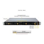 Supermicro SYS-511R-M UP 1U 准系统单路英特尔至强 E-2400 系列处理器和第 12 代奔腾处理器 |新的