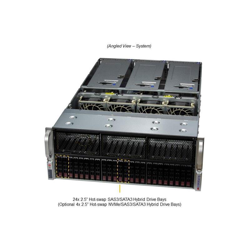 Supermicro SYS-440P-TNRT Multiprocesseur 4U Barebone Quad Processeurs évolutifs Intel Xeon 3e génération | NOUVEAU