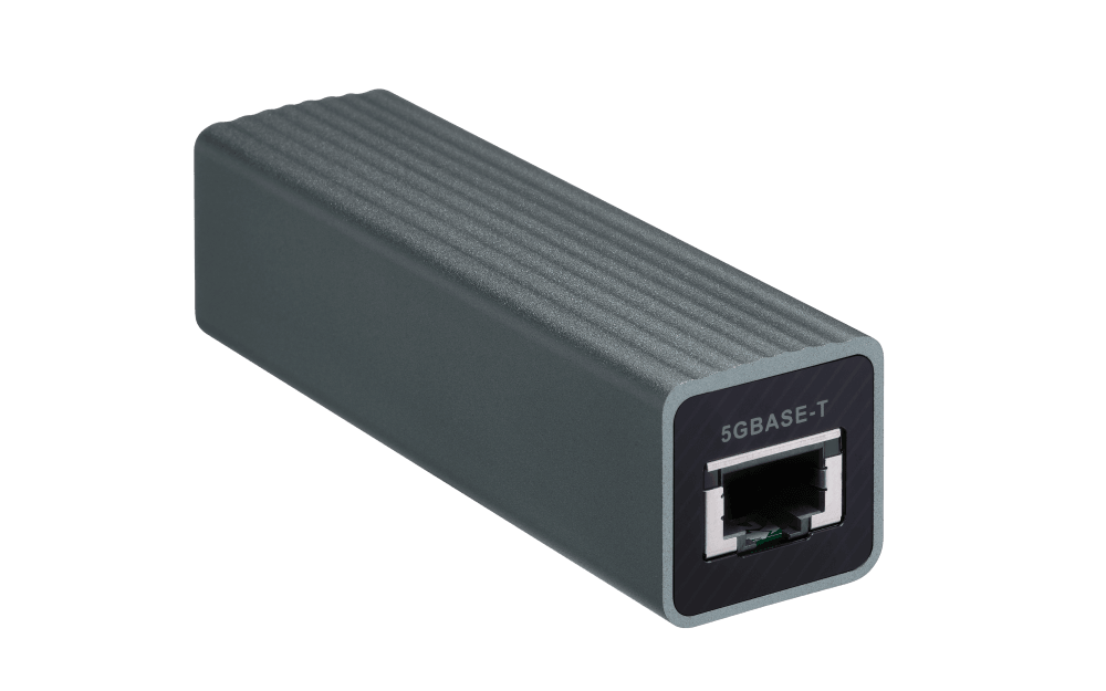 (NEW VENDOR) QNAP QNA-UC5G1T USB3.0 (Type-C) to single port RJ45 5GbE/2.5GbE/1GbE/100MbE adapter, bus powered - C2 Computer