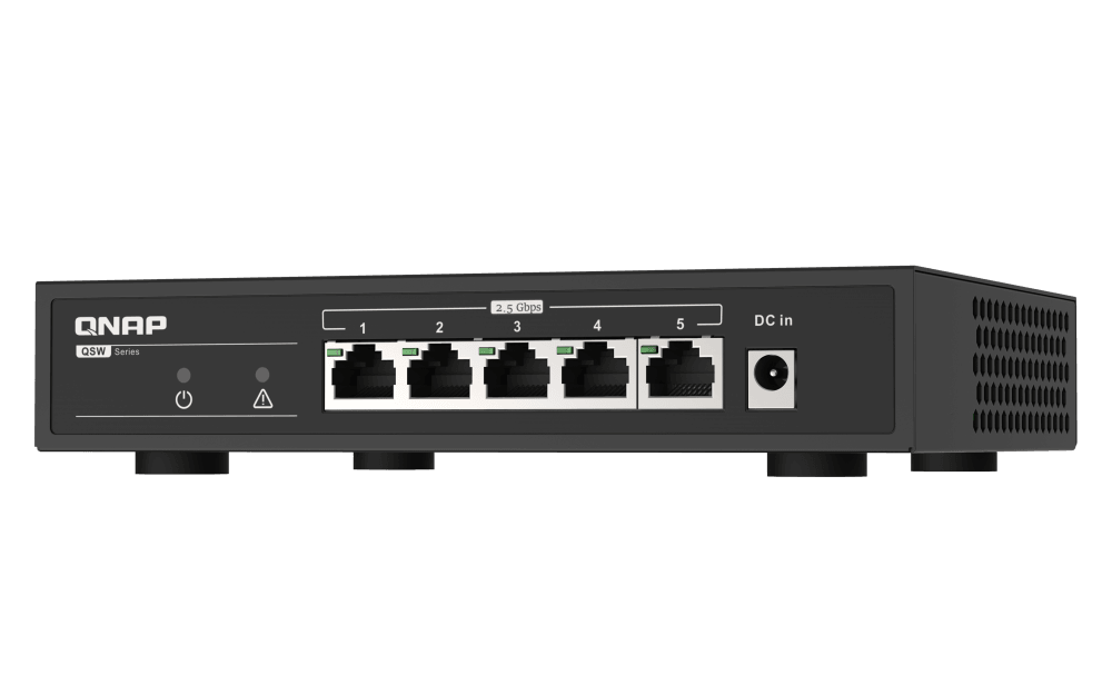 (NEW VENDOR) QNAP QSW-1105-5T 5 Ports 2.5GbE Unmanaged Switch | Fanless - C2 Computer