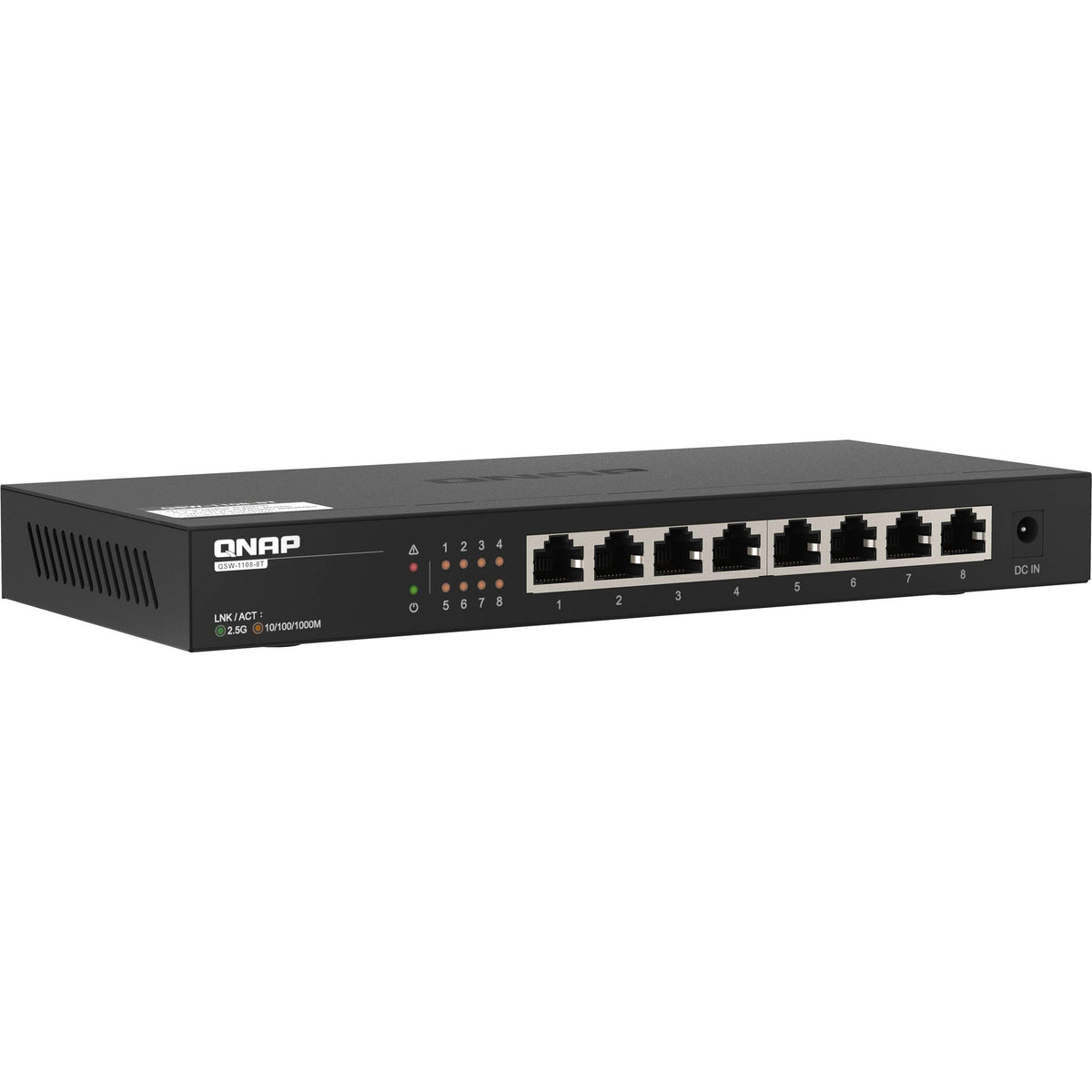 (NEW VENDOR) QNAP QSW-1108-8T 8 Ports 2.5GbE Unmanaged Switch | Fanless - C2 Computer