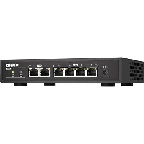 (NEW VENDOR) QNAP QSW-2104-2T 2 Ports 10GbE + 4 Ports 2.5GbE Unmanaged Switch | Fanless - C2 Computer Image principale