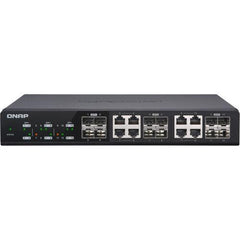 (NEW VENDOR) QNAP QSW-M1208-8C 12 Ports 10GbE Layer 2 Managed Switch Switching Capacity: 240Gbps | Management Type: Web Managed - C2 Computer