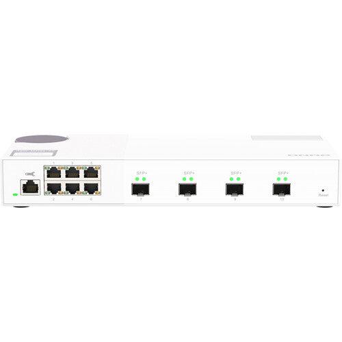 (NEW VENDOR) QNAP QSW-M2106-4S 4 Ports 10GbE + 6 Ports 2.5GbE Layer 2 Managed Switch Switching Capacity: 110Gbps | Management Type: Web Managed - C2 Computer