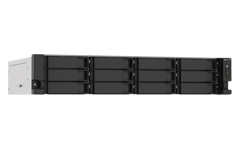(NEW VENDOR) QNAP TS-1273AU-RP-8G 12-Bay NAS | 2U Rackmount | AMD Ryzen™ V1500B 2.2 GHz Quad Core - C2 Computer