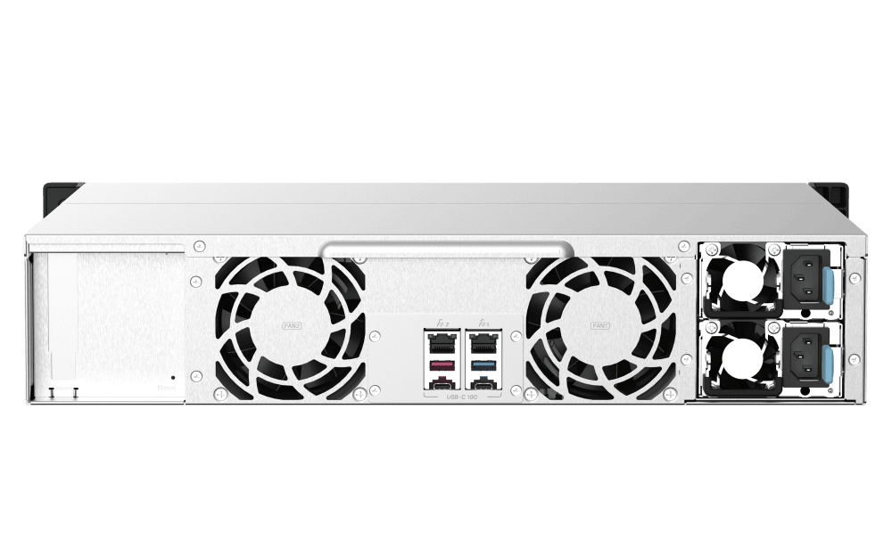 (NEW VENDOR) QNAP TS-1273AU-RP-8G 12-Bay NAS | 2U Rackmount | AMD Ryzen™ V1500B 2.2 GHz Quad Core - C2 Computer