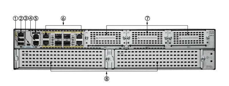(USED) CISCO ISR4451-X-VSEC/K9 ISR 4451 PoE AppX Advanced Services Wired Router - C2 Computer