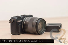 (特價一台) Canon EOS M 連 EF-M 18-55mm f/3.5-5.6 lens 無反相機, 可換鏡頭, 旅行 Camera (二手) 85%NEW（黑色） CANON