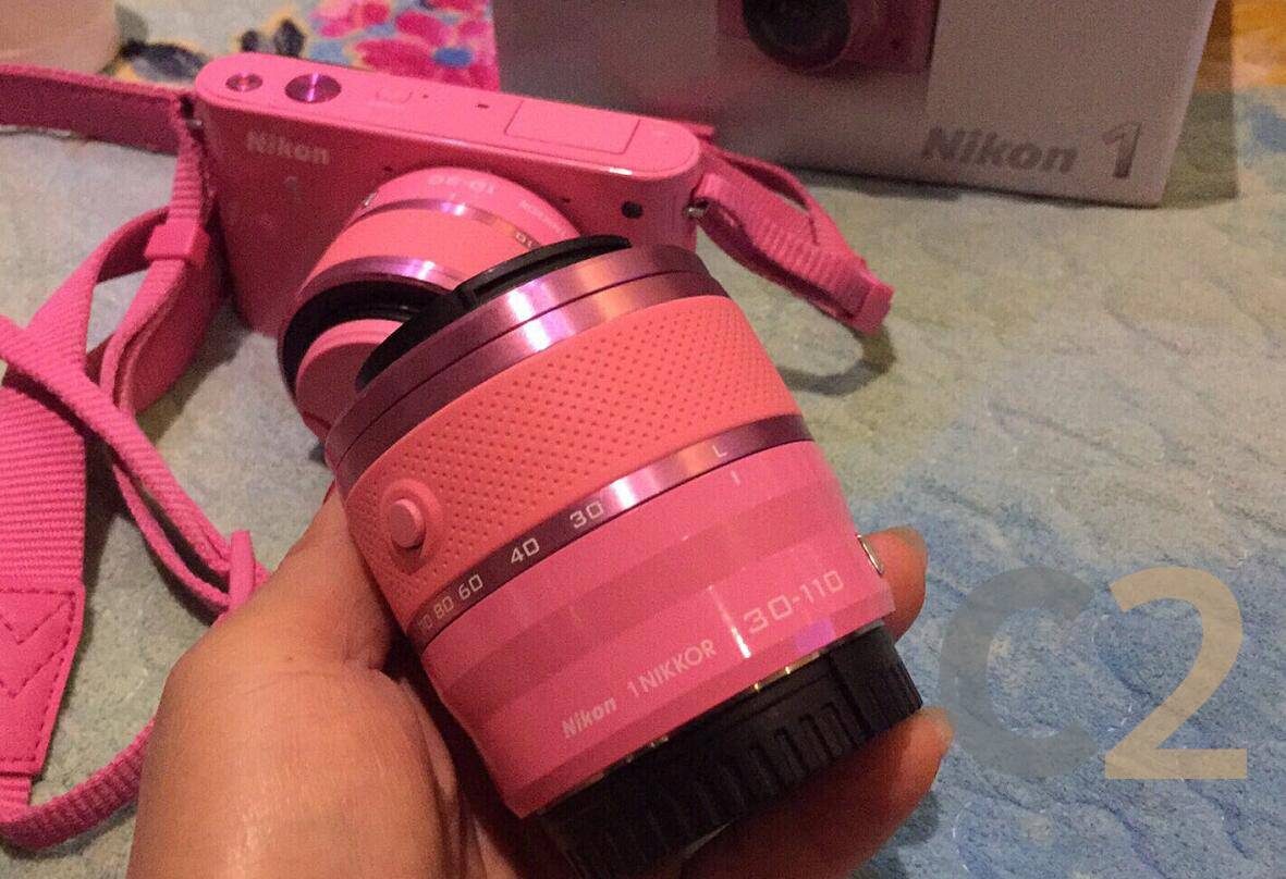 (二手)尼康/Nikon J1 （10-30mm，30-110mm）雙鏡頭 單電/微單 復古 粉色限量版 旅行 Camera 90% NEW - C2 Computer