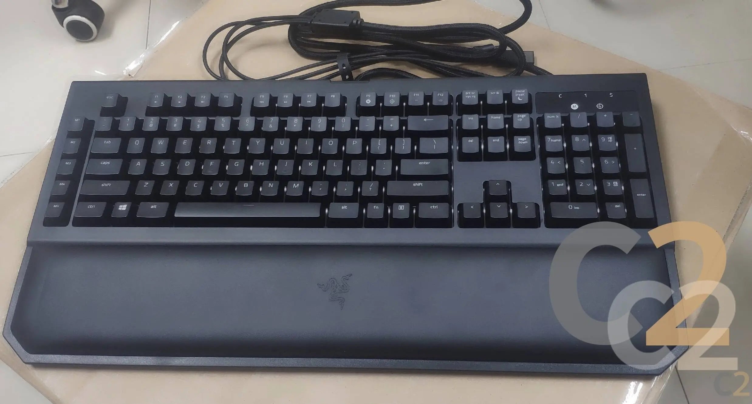 (全新) Razer BlackWidow Chroma V2 Liner and Silent (黃軸) Esports Gaming keyboard 100% NEW - C2 Computer