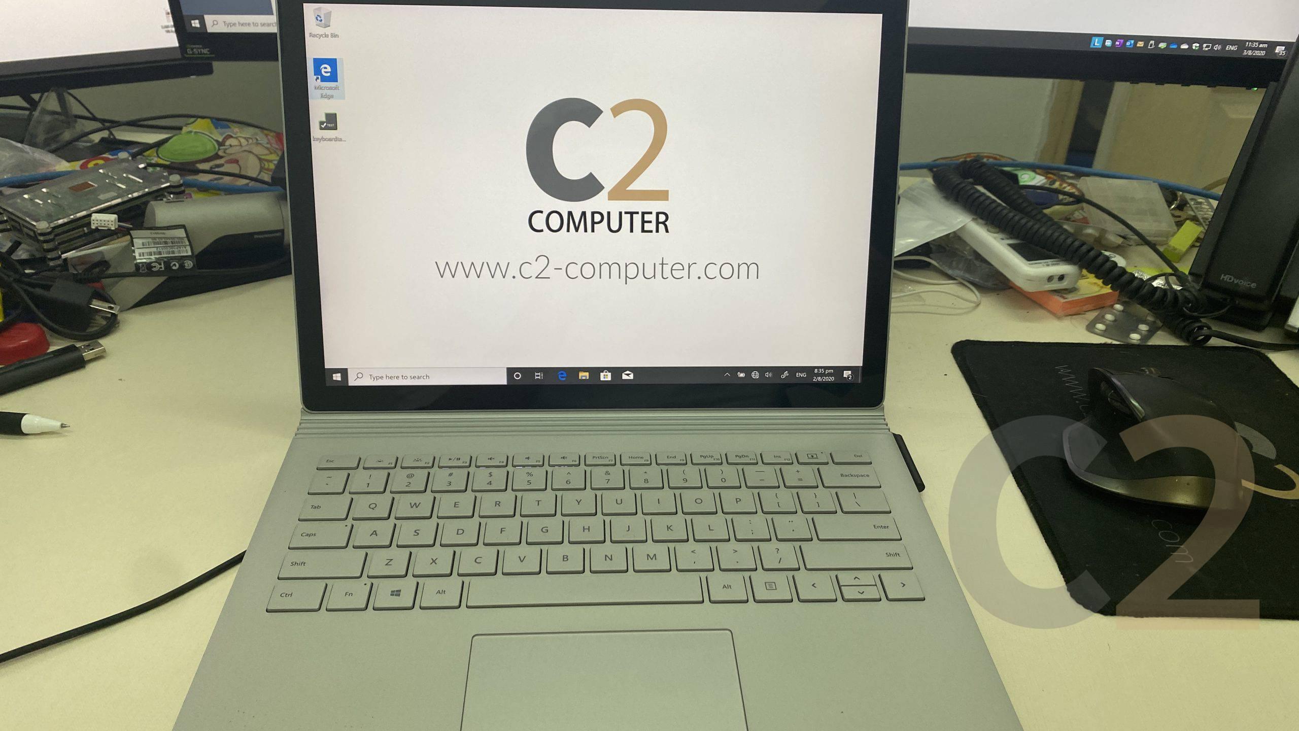 (USED) Microsoft SURFACE BOOK I5-6300U 4G 128G-SSD NA GPU 1G 13.6" 3200x1800 Touch Screen Tablet 2in1 95% - C2 Computer