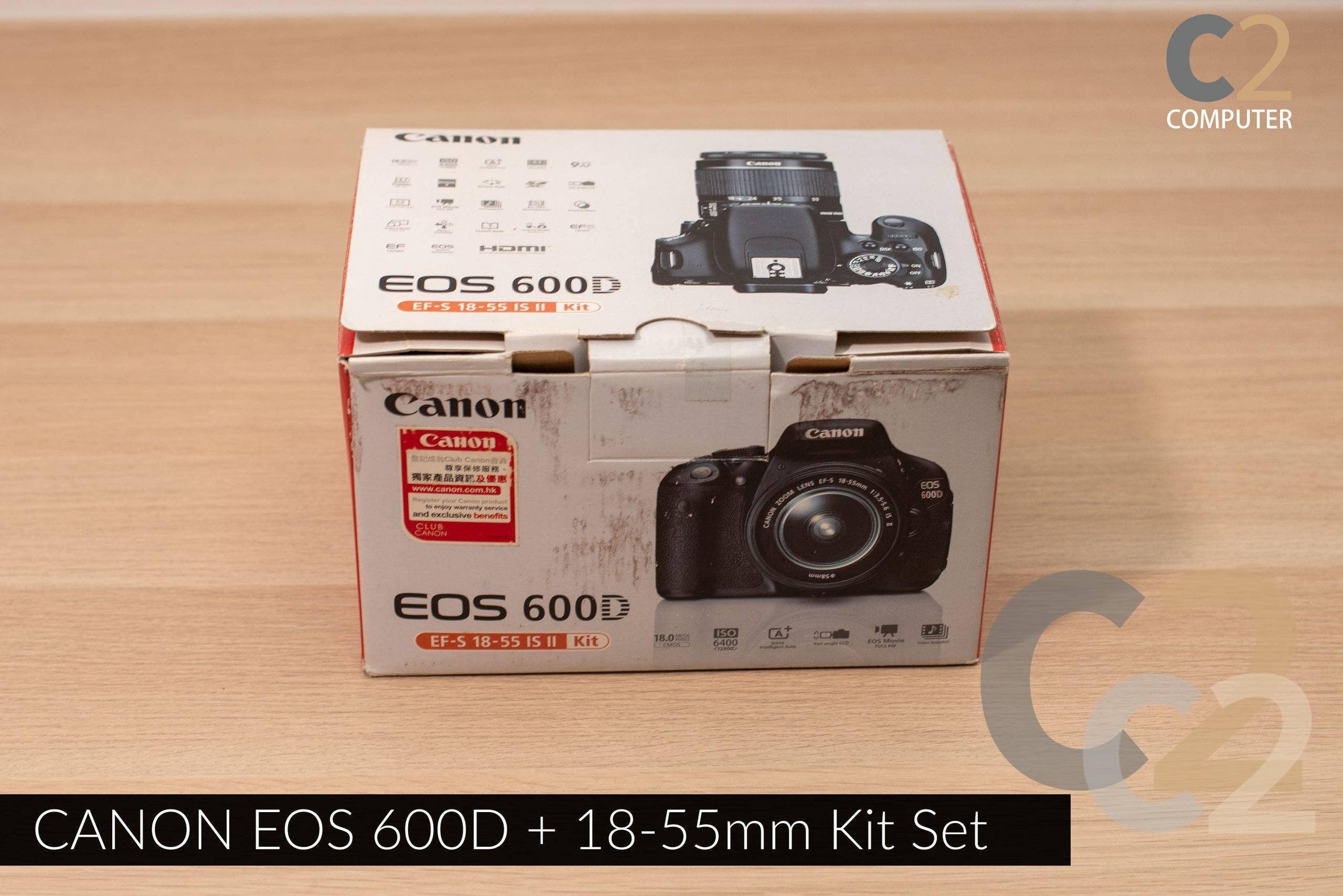 （特價一套）CANON EOS 600D +18-55mm Kit Set 單反相機, 旅行 Camera 90% NEW - C2 Computer 主圖