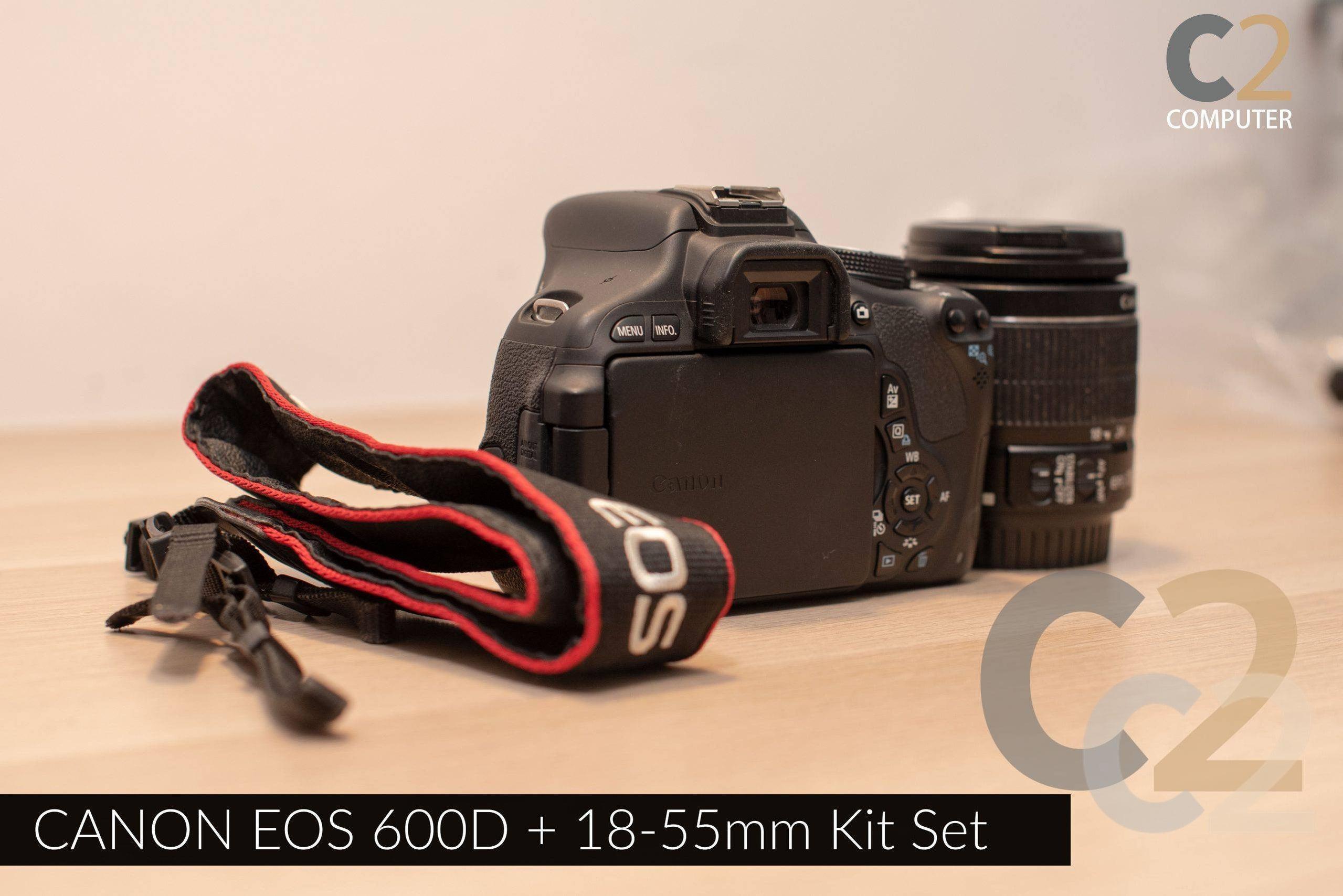（特價一套）CANON EOS 600D +18-55mm Kit Set 單反相機, 旅行 Camera 90% NEW - C2 Computer