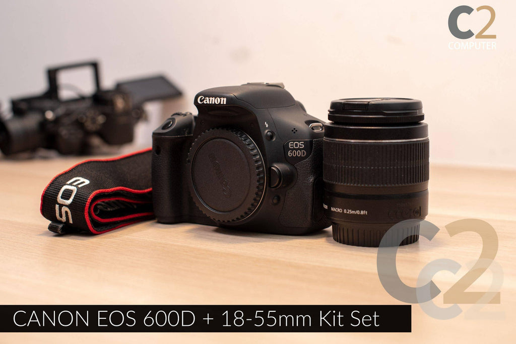 （特價一套）CANON EOS 600D +18-55mm Kit Set 單反相機, 旅行 Camera 90% NEW - C2 Computer
