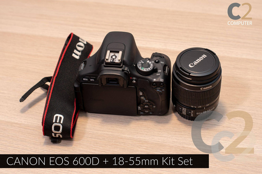 （特價一套）CANON EOS 600D +18-55mm Kit Set 單反相機, 旅行 Camera 90% NEW - C2 Computer