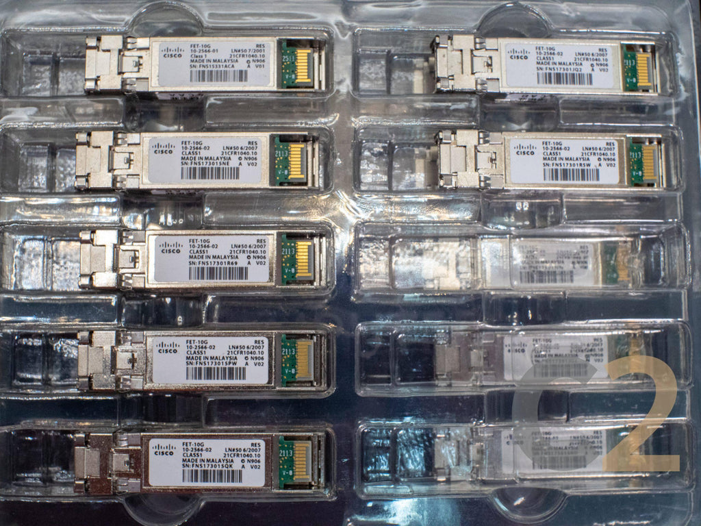 【特價二手】CISCO FET-10G 10G SFP+ Transceiver Module Fiber Optical 80% NEW - C2 Computer